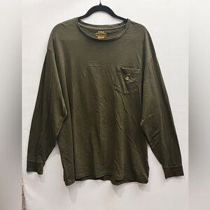 Polo by Ralph Lauren Men's Olive Green Long Sleeve Tee XLT